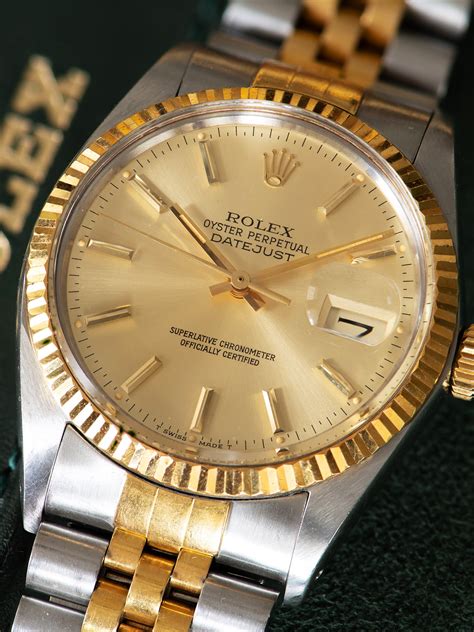 1986 rolex datejust 36mm two tone|Rolex Datejust price guide.